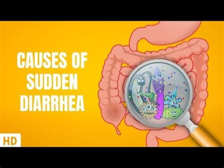What does clear diarrhea indicate?