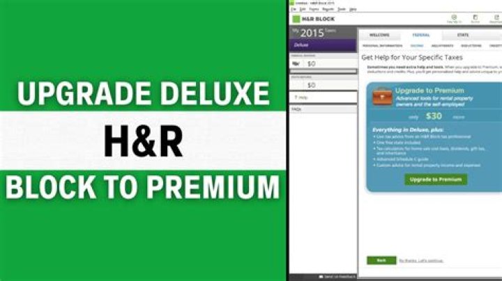 What does HR Block Deluxe include?