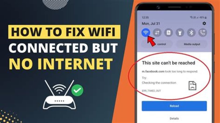 What does it mean to be connected to WiFi without internet?