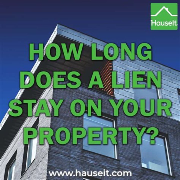 What does it mean to have a lien on your property?