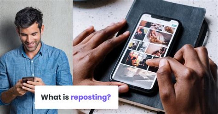 What does it mean to repost something?
