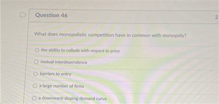 What does monopolistic competition have in common with Monopoly?