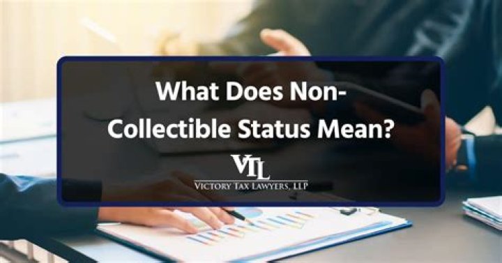 What does non collectible status mean with the IRS?