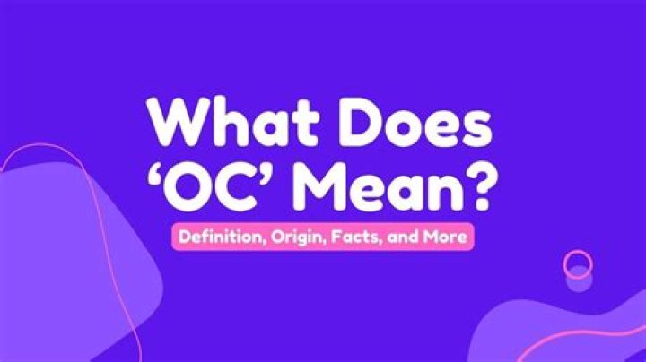 What does OC in jail mean?