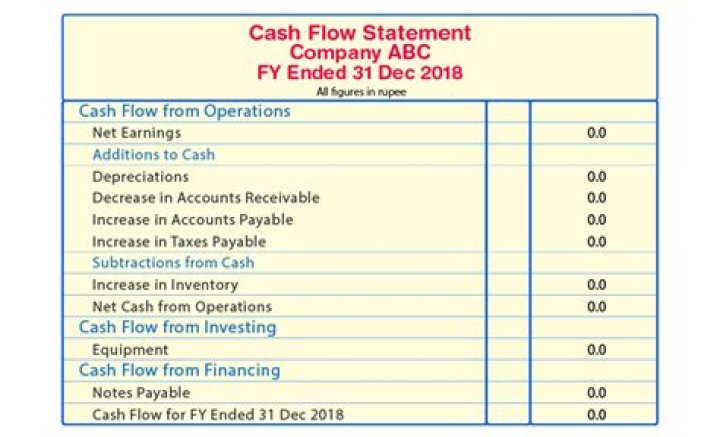 What does the statement of cash flows show?