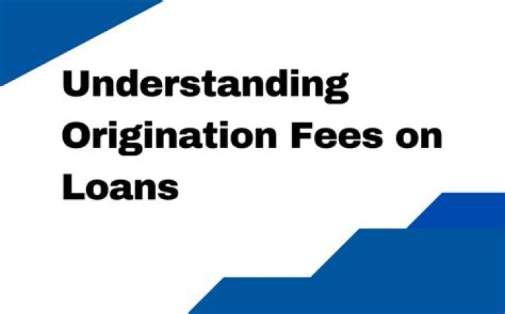 What fees are included in loan origination fees?