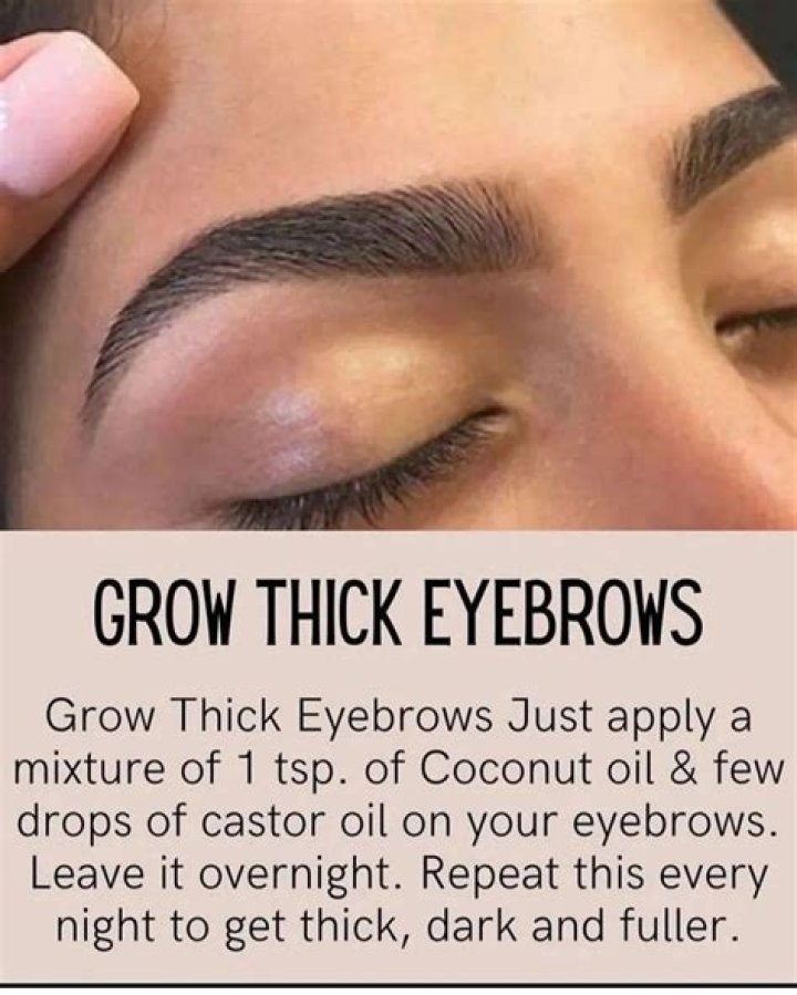 What foods thicken eyebrows?