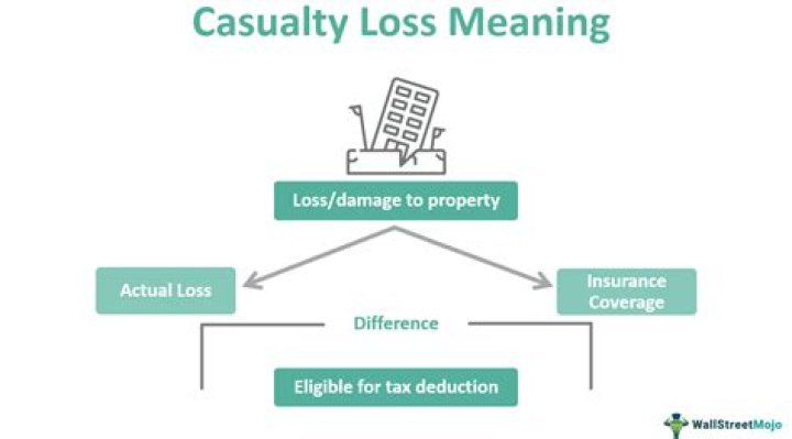 What form is used to report a casualty loss?