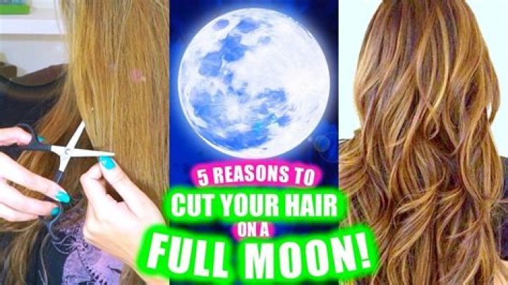 What happens if you cut your hair on a new moon?