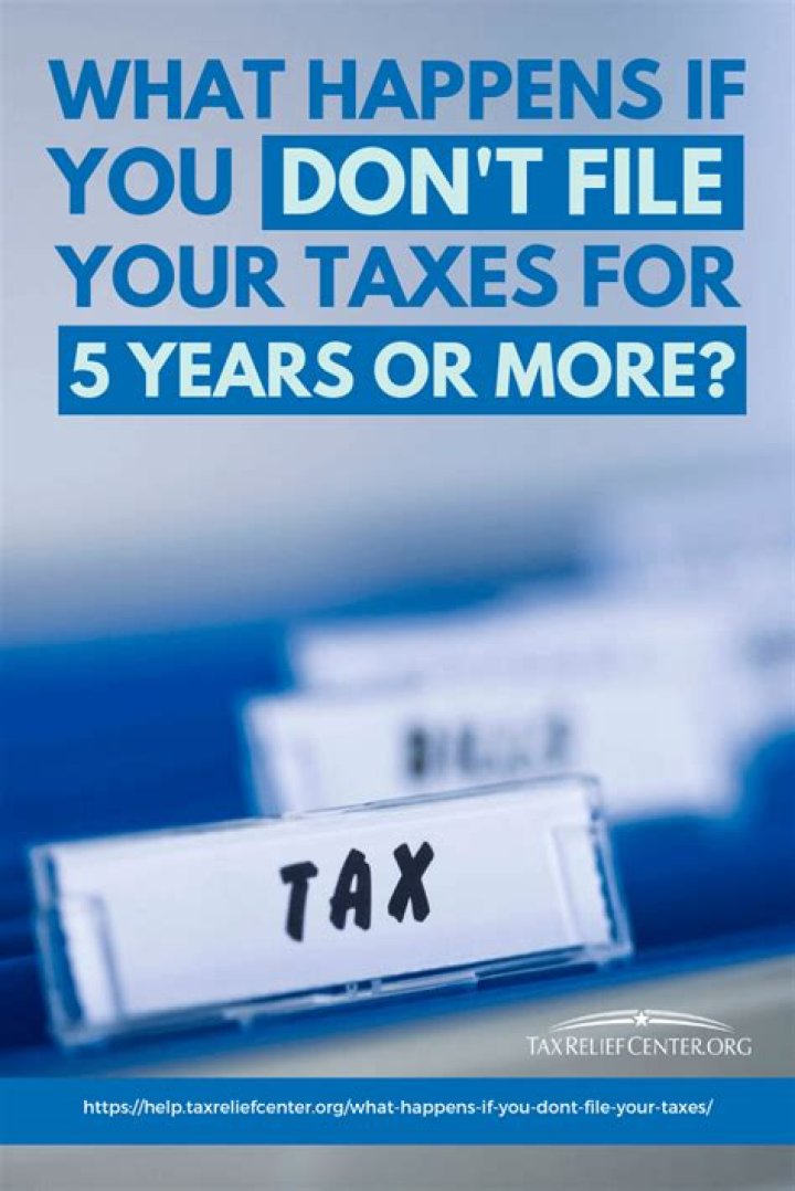 What happens if you dont file your taxes every year?