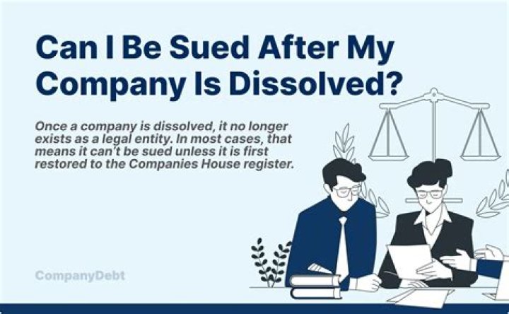 What happens to debts of a dissolved company?