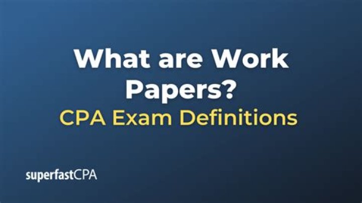 What happens to the work papers of a CPA?