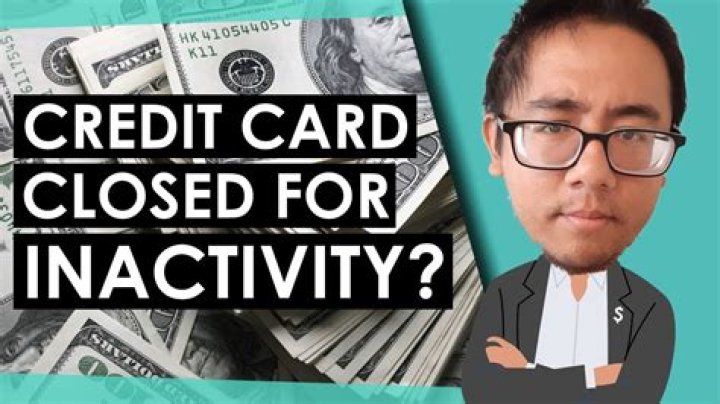 What happens when a credit card is closed due to inactivity?