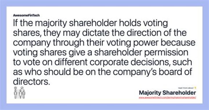 What happens when a majority shareholder sells their shares?