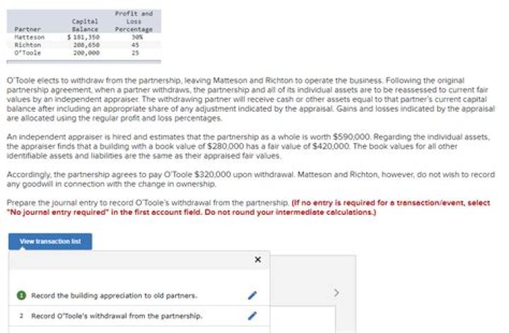 What happens when a partner withdraws from a partnership?