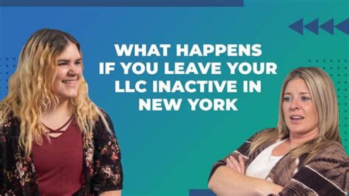 What happens when an LLC goes inactive?