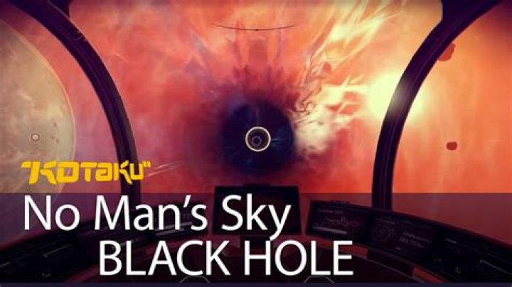 What happens when you go through a black hole in no man's sky?