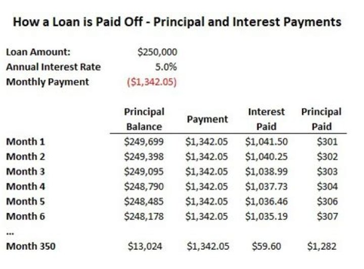 What happens when you pay off the principal on a loan?