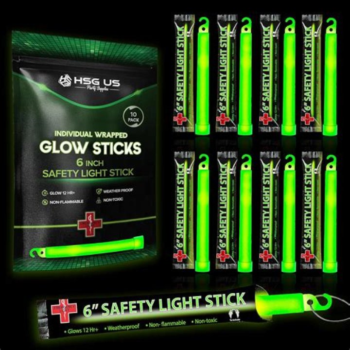 What happens when you put a glow stick in water?