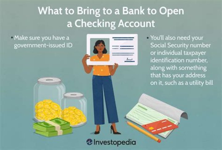 What identification is needed for opening a checking account?