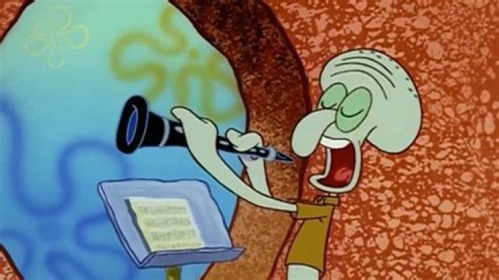 What instrument does Squidward play?