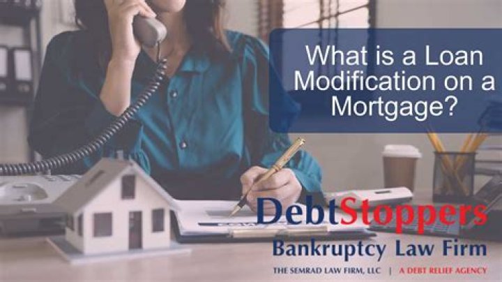 What is a loan modification on a mortgage?