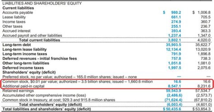 What is additional paid in capital on the balance sheet?