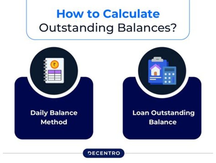 What is an example of outstanding balance?