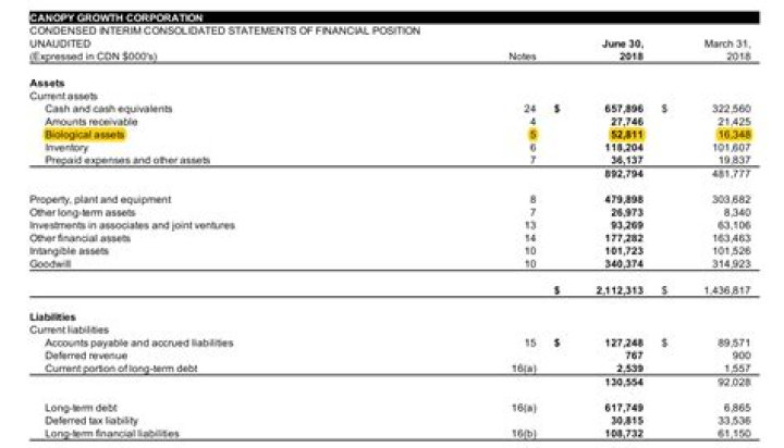 What is biological asset?