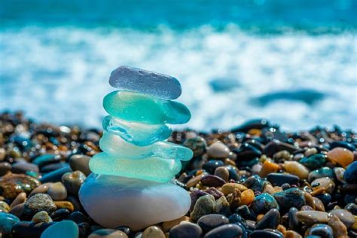 What is blue sea glass from?
