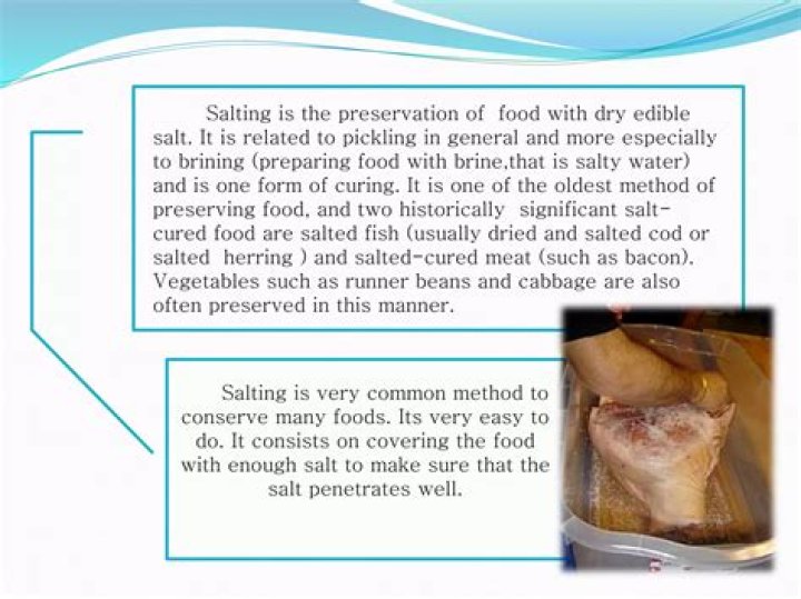 What is brine salting?