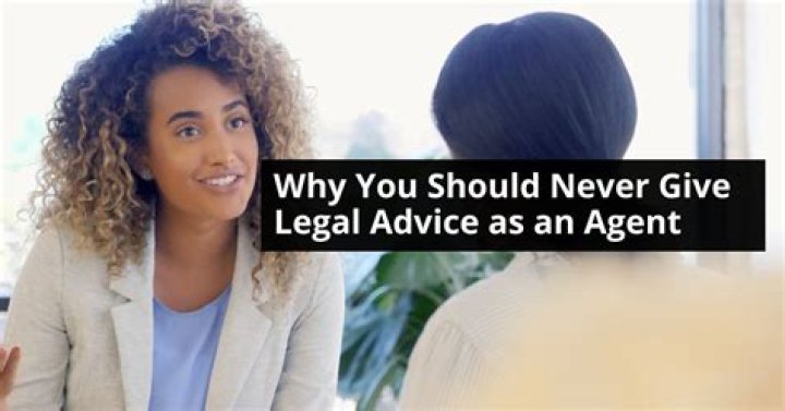 What is considered giving legal advice?
