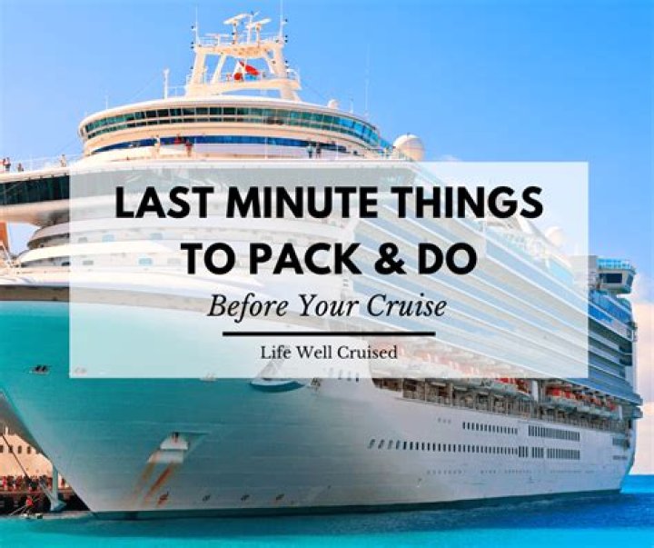 What is considered last minute cruise?
