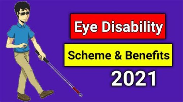 What is considered low vision disability?