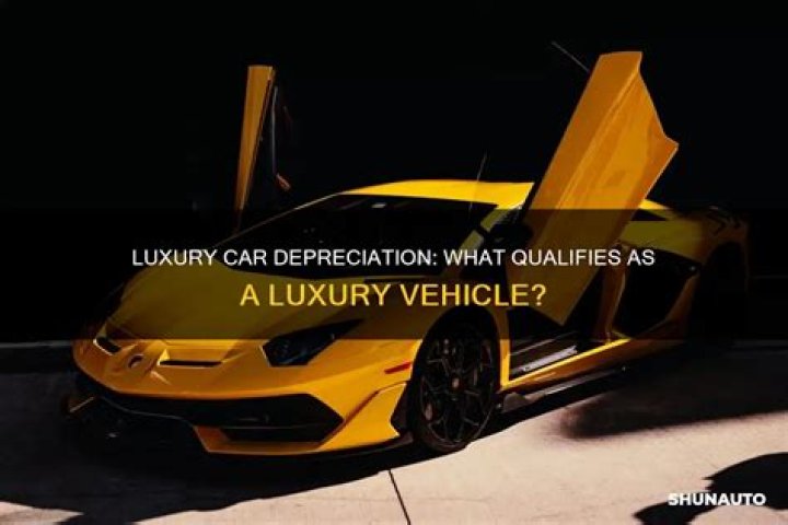 What is considered luxury auto for depreciation?