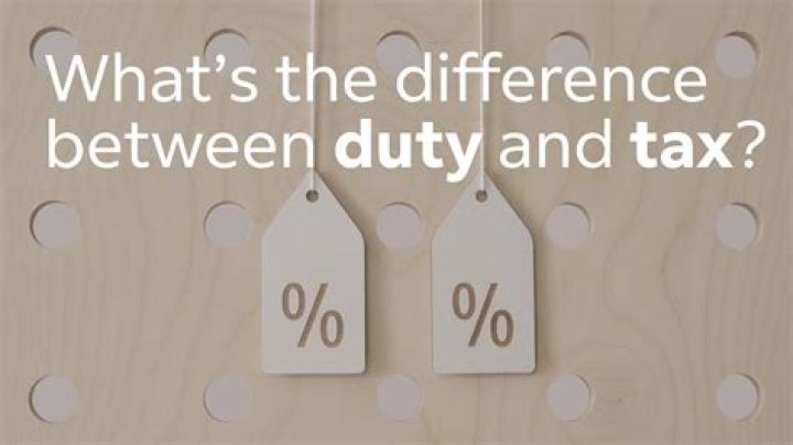 What is difference between tax and duty?