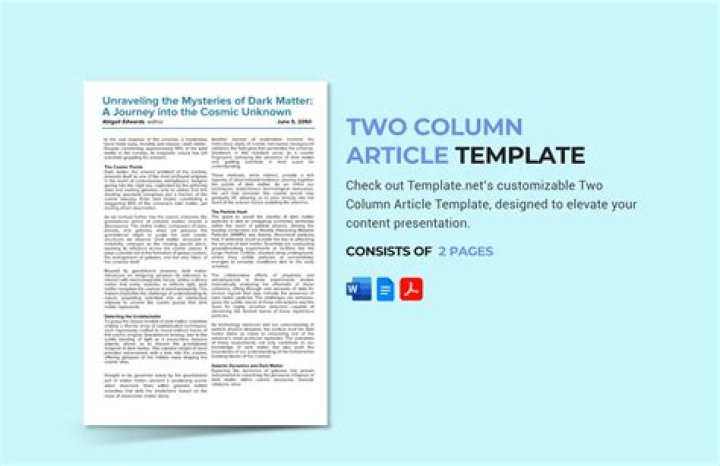 What is double column?