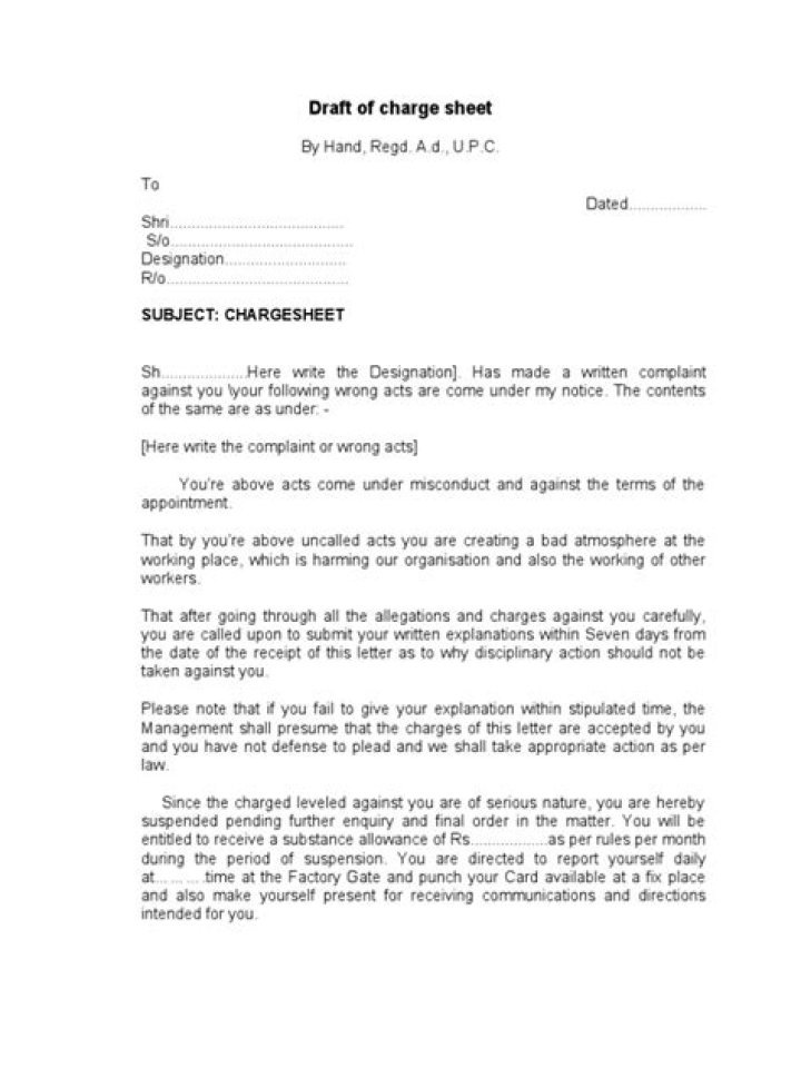 What is draft charge?