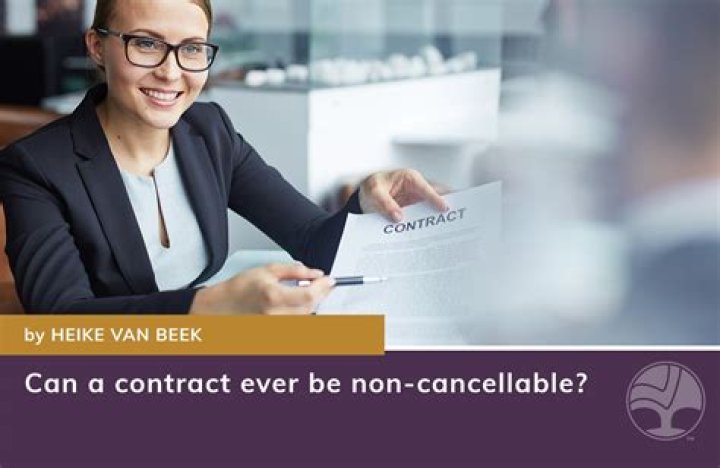 What is non cancellable contract?