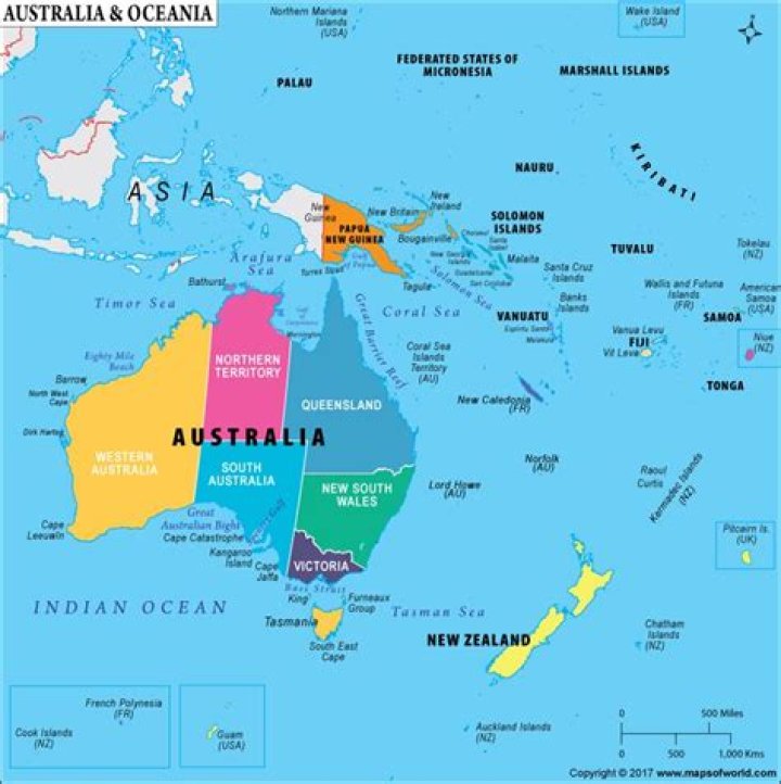 What is Oceania region?