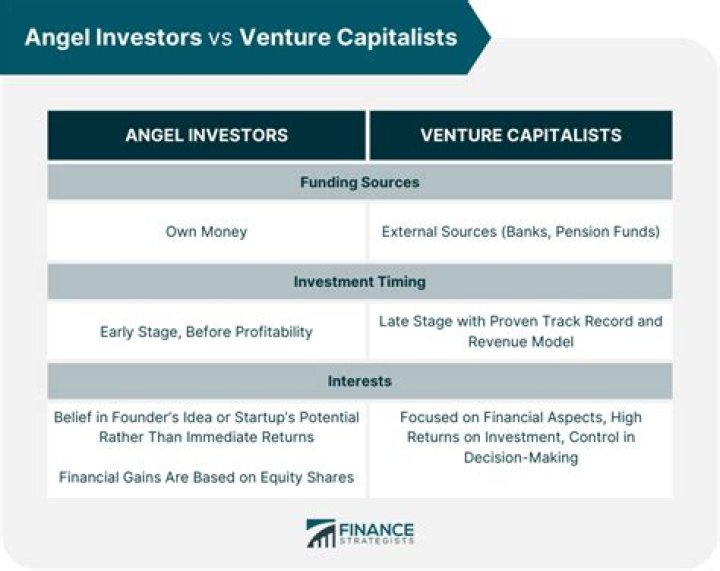 What is one difference between angels and venture capitalists?