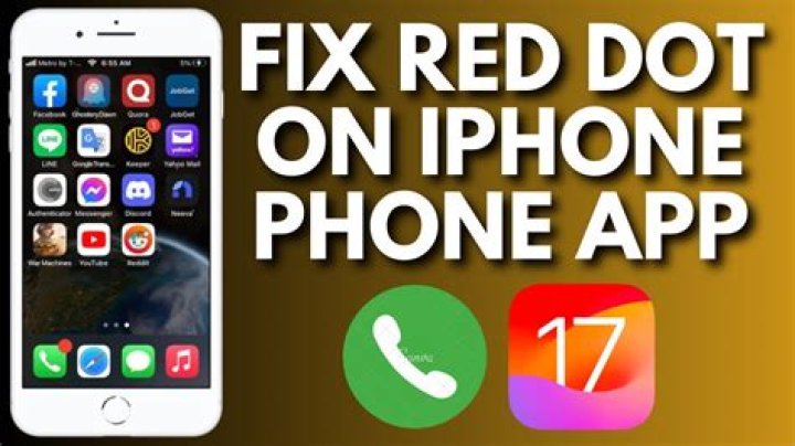 What is red dot on iPhone?