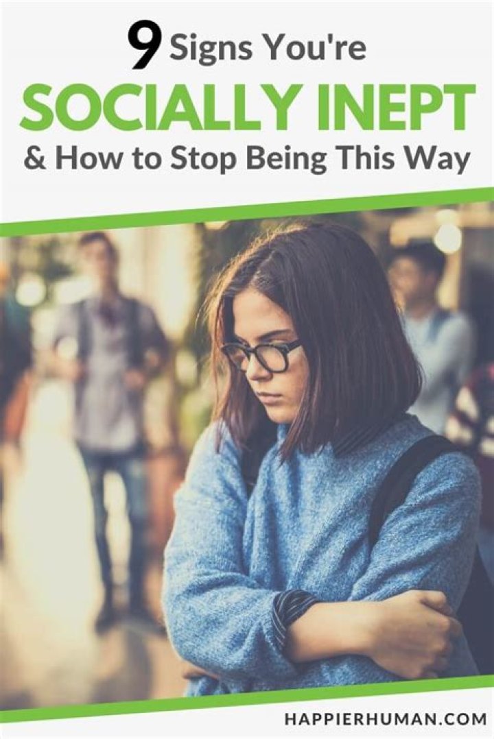 What is socially inept person?