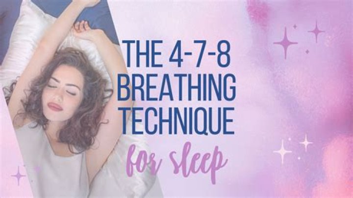 What is the 4 7 8 sleeping method?