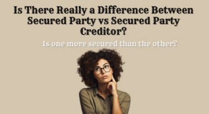 What is the benefit of being a secured party creditor?