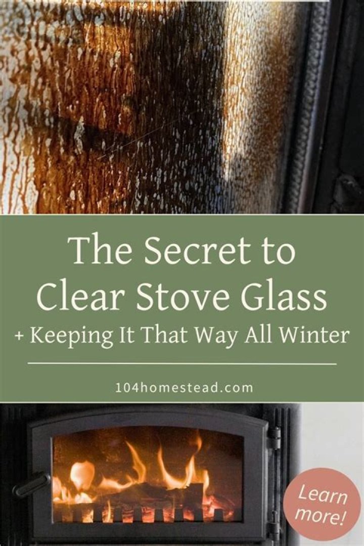 What is the best way to clean wood stove glass?