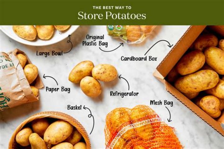 What is the best way to store potatoes in the summer?
