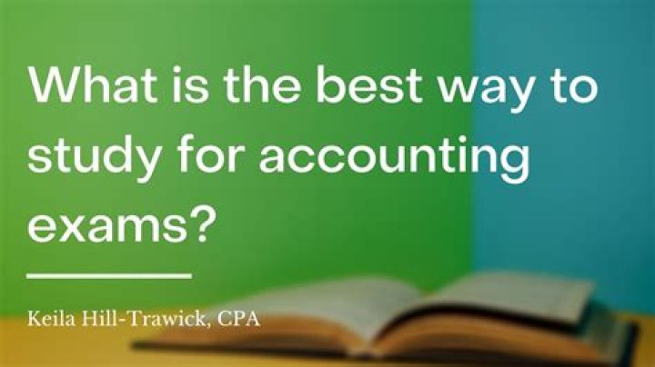 What is the best way to study for accounting?