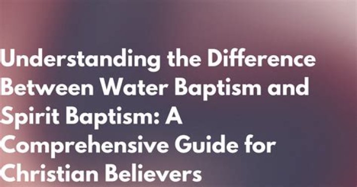 What is the difference between baptism and baptized?