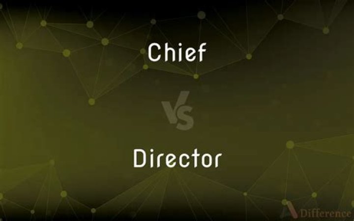 What is the difference between chief and director?